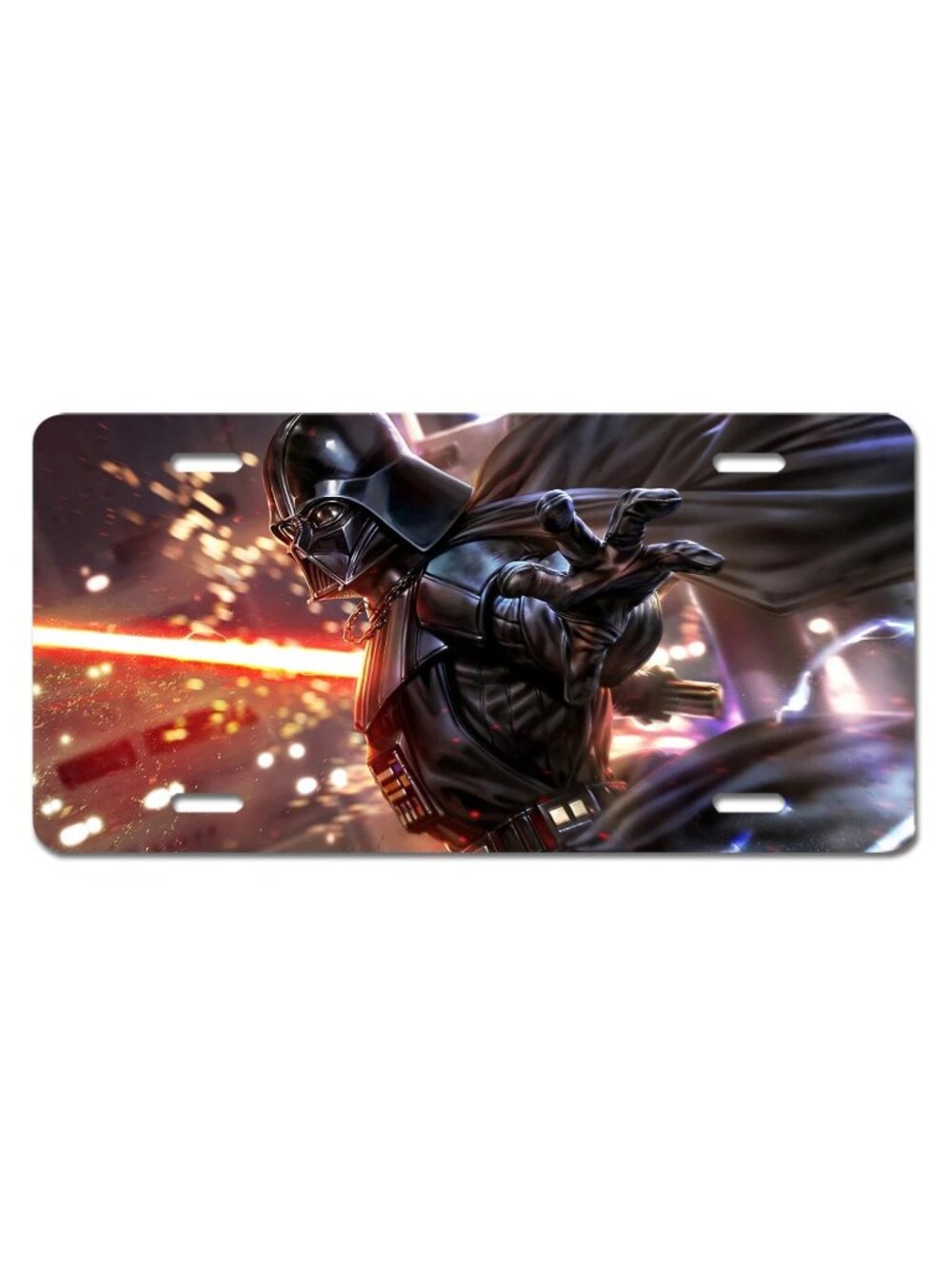 Star War Darth Vader Comic Vehicle License Plate Aluminum Novelty Art Car Truck